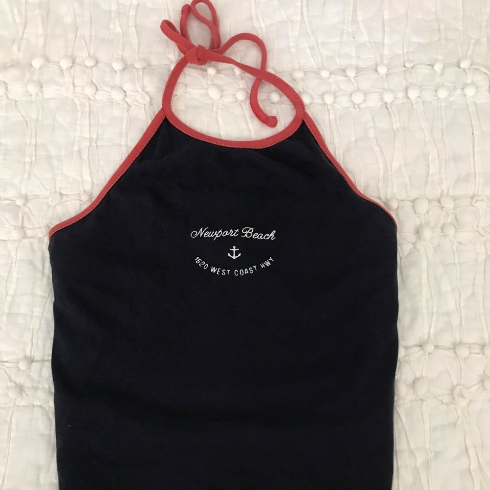 Halter black crop top
